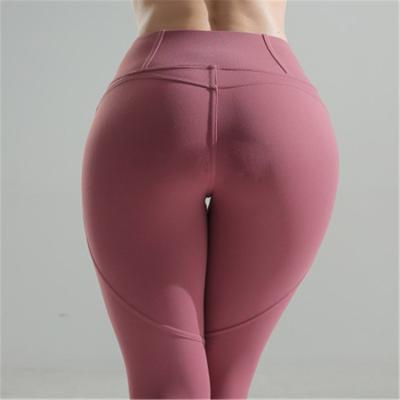 China Peach Butt Women Tummy Control Breathable High Waisted Yoga Leggings With Hidden Phone Pocket for sale