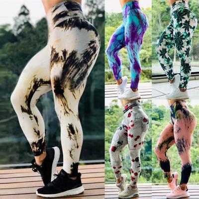 China Wholesale Custom Private Label Breathable Printed High Waisted Sports Yoga Leggings Fitness Women Yoga Panties for sale