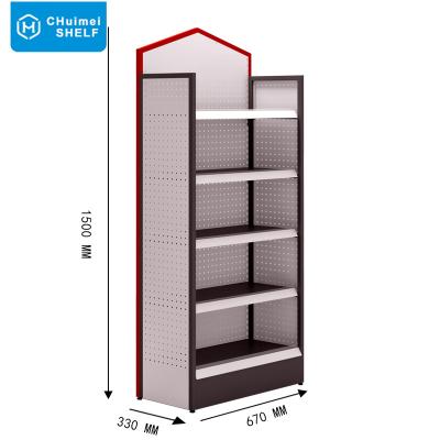 China Heavy Duty Retail Double Sided Flat Panel Store Shelf Rack Display Supermarket Supermarket Shelves for sale