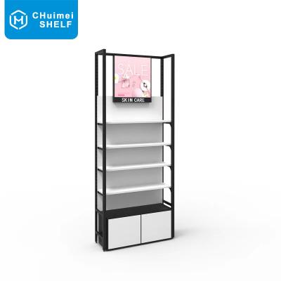 China Single Sided Furniture Advertising Fixture Stores Factory Direct Selling Display Rack Cosmetic Shelving For Store for sale