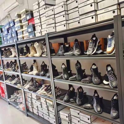 China Supermarket Display Rack Shelf Bags And Display Racks Customized Wholesale Single Sided Shoe Stores Gondola Rack Retail Store for sale