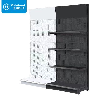 China Foshan Supplier Rustproof Pegboard Hanger Hangs Hardware Tool Accessories Show Racks Grocery Stores Gondola Shelving for sale