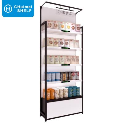 China Single Sided Good Prices Metallic Display Racks For Grocery Stores Retail Stores Supermarket Shelves Gondola Shelving for sale