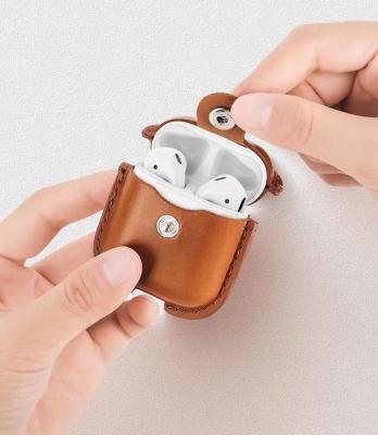 China 2021 new designer eco-friendly best price female high-end leather suitable case cover for airpods airpods2 case for sale