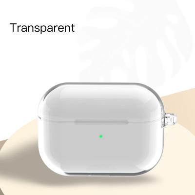 China Eco-friendly fashion plastic case soft waterproof transparent case cover for airpods pro for sale