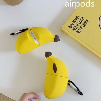 China Cute Protective Fanshion Anti-Dust Banana Design Case Anti Lost Cover For Airpods for sale