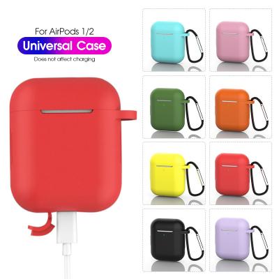 China 1/2 Generation Protective Earphone Accessories Silicone Case High Quality Eco-friendly Case Cover For Airpods Case for sale