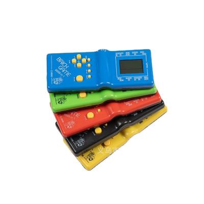 China Electronic Game Toy Mini Brick Game Kids Portable Handheld Game Video Game Player Compatible with Lithium Battery and AAA Batteries. for sale