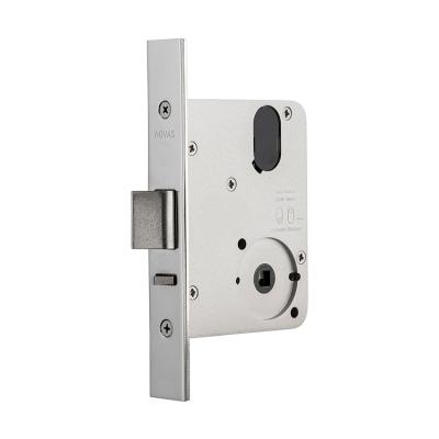 China 304 STAINLESS STEEL UNLOCKABLE MULTI FUNCTION ENTRY DOOR MORTISE LOCK OVAL CYLINDER for sale