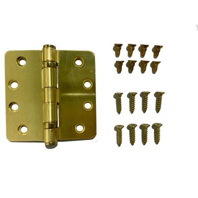 China Industrial Heavy Duty Steel Door Hinges 4 Inch Hinge Ball Bearing 1/4 Radius Corner for sale