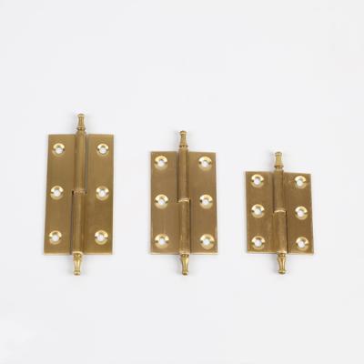 China Hot Sale Modern Crown Pull Out Hinge Furniture Brass Fixed Pin Door Hinges for sale