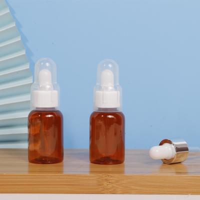 China Amber Essential Oil Aromatherapy Liquid Brown 10ml Cosmetic Empty Dropper Bottle Drop For Massage Pipette Refillable Bottles for sale