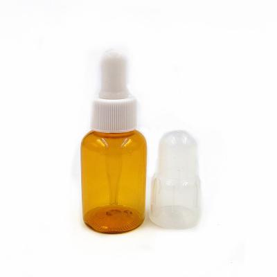 China Personal Care 25ml 35ml 50ml Customize Plastic Purple Cosmetic Essential Oil Serum Dropper Bottle for sale