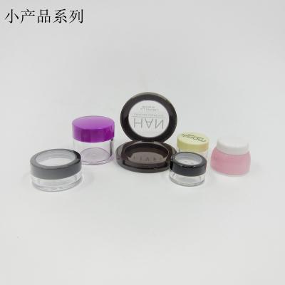 China New Design Luxury Cosmetic Luxury Round And Square Black Silver Gold Nail Cylinder Cosmetic Jar 5g 10g15g20g for sale