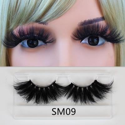 China Wholesale Natural 20-25mm 3d 5d real mink lashes custom sellers long mink lashes free cultry siberian fluffy tapered mink for sale