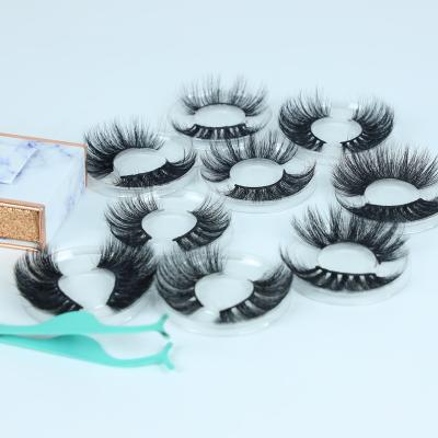 China SUNDAY 2021 Long Natural Hot Sale 3D False Eyelashes High Quality Mink Eyelashes 100% Handmade 25MM Mink Lashes for sale