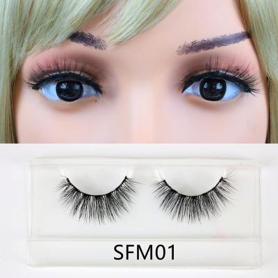 China Sunday 3 d long fake mink eyelash natural sellers vegan cruelty free luxury 100% fluffy 100% mink lashes with packaging box for sale