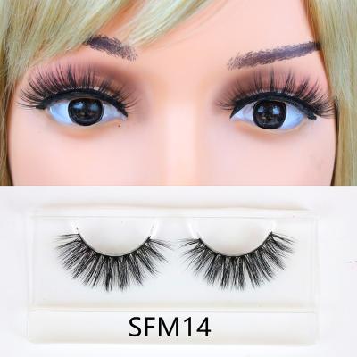 China Sunday Wholesale 12mm-20mm Long Natural False Eyelashes 3d With Eyelash Box Luxury Cruelty Free 100% Real Fuax Handmade Eyelashes for sale