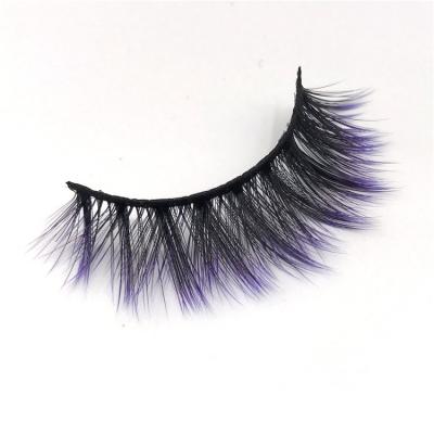 China Real Dramatic Cruelty Free 100% Sunday Long Eyelashes 2021 New Style Handmade Gradient Natural Color for sale