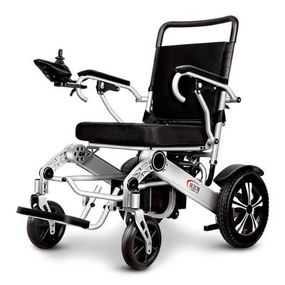 China Hot Selling Easy Fold Electric Wheelchair Small Electric Wheelchairs Commode Wheelchair for sale