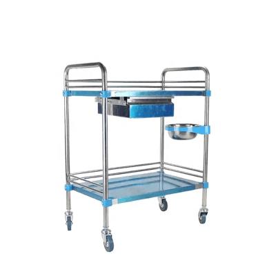 China Push Pull And Labor Saving Most Fashionable Medical Trolley Hospital Trolley Treatment Trolley for sale