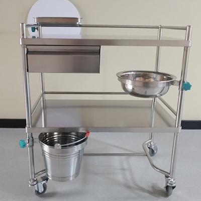 China Best Price Metal Hospital Crash Cart Emergency Stainless Steel Medical Trolley With Drawers for sale