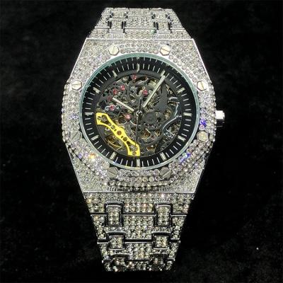 China Highest Level CZ Diamond Tourbillon Mechanical Watch For Men Original Custom Design Water Resistant OEM for sale