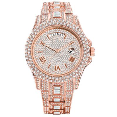 China Fashion High Quality Rose Gold Luxury Wrist Watch Automatic Hot Selling Date Light Jewelry Products For Men for sale