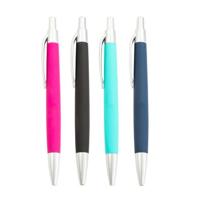 China Writing& Promoting& High Quality Promotional Rubber Soft Plastic Tip Pen With Custom JH Gift Logo for sale