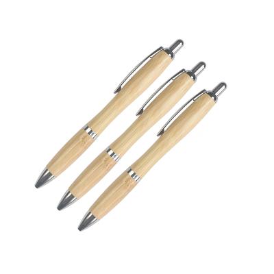 China Writing& Promoting& JH Gift Customized Logo Wood Pens Classical Design Bamboo Ballpoint Pens for sale