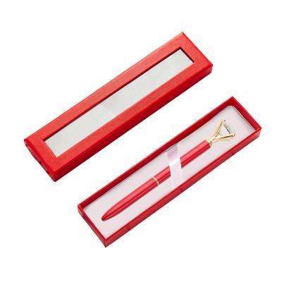 China Writing& Promoting& Current Luxury Gift JH Lady Small MOQ GIft Diamond Pen Set With Gift Box for sale