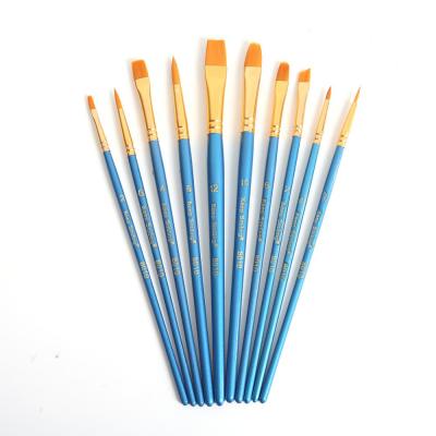 China Writing& Promoting& Retail Cheap Wholesale Gift Jinghao Brand Nylon Paint Brush Set For Kid for sale