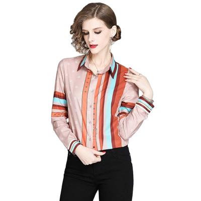 China 2022 Korean Bullet Of Elegant Women Office Ladies Tops Fashion ODM Anti-pilling Shirts Shirts Polo Shirts Bullet for sale