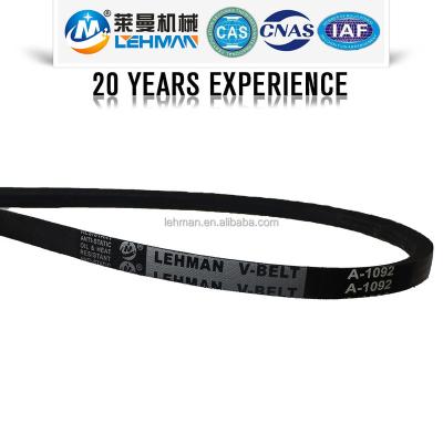 China A-1092 used in kinds of engine equipment transmission wrapped poly dongil v belt waist chart A1092 for sale