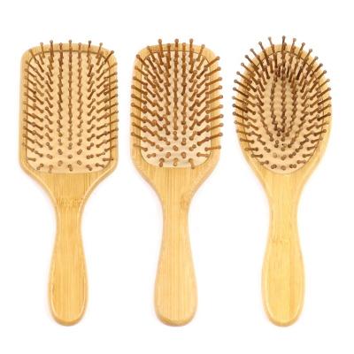 China Duct Wide Nondisposable Detangle Cushion Customized Biodegradable Wood Hair Brush Paddle Brush Bamboo High Quality Massage Afro High Quality Wood Hair Brush for sale