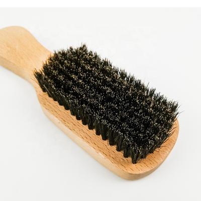 China Fiber Beard Bristle Hair Brush New By Best Quality Wood Handle Natural Beard Brush Fiber Bristle Hair Brush for sale