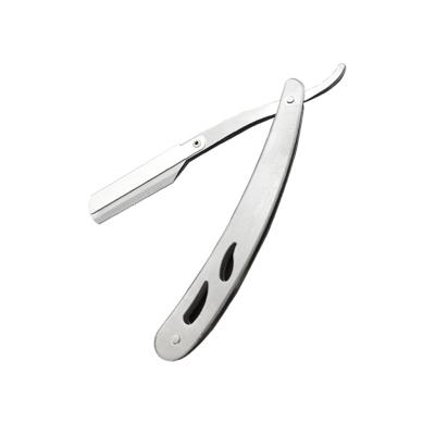 China Custom Logo Manual Stainless Steel Folding Straight Knife Blade Barber Razor Straight Shaving Razor for sale