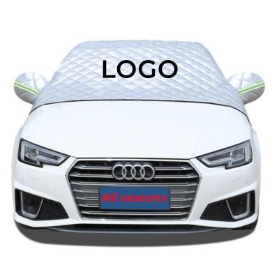 China Lowering hot sale peva car windshield cover premium car temperatures magnetic frost snow sunshade for sale