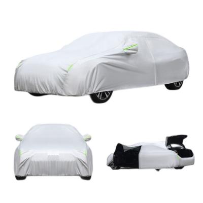 China Hot Selling Water Proof Polyester 190t Outdoor Taffeta Water Proof Silver Coated Car Cover for sale