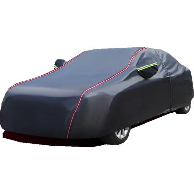 China Polyester Car Cover Waterproof Anti-UV Outdoor Sun All Weather Protection Full Body Water Resistant for sale