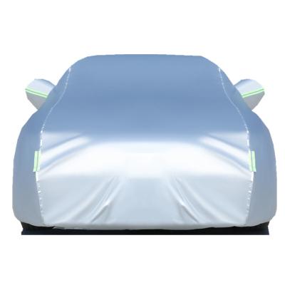 China 210t Water Resistant Polyester Fabric Dust Proof Car Cover Waterproof UV Car Cover for sale