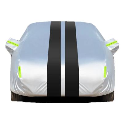 China Water Resistant Cb Silver Coated Breathable 190t Polyester Vents Car Vent Cover For Rainwater for sale