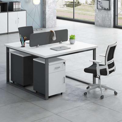 China Modern Simple Computer Desk Computer Desk Screen Fashion Card Slot Separation Workstation Office Workstation Staff for sale