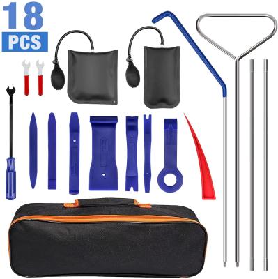 China Hot Selling Car Locksmith 18pcs Car Tire Opener Kit Lockout Kit For Car Auto Tire Opener Tool Kit for sale