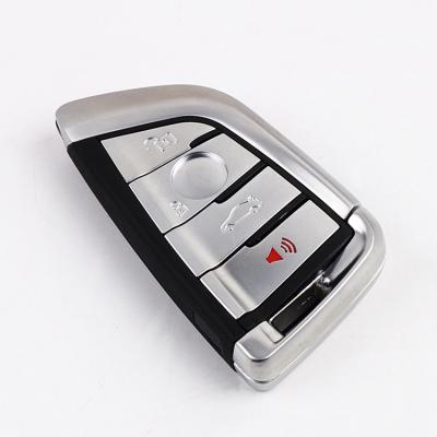 China Top Sale Plastic +Metal Black 4 Button Car Keys With 49 Chip Car Mute Key YS100802 for sale