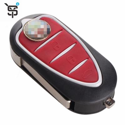 China High Quality Plastic +Metal OEM 3button Car Key Shell For Alfa Romeo Car Key Remote Finder Car Keys for sale