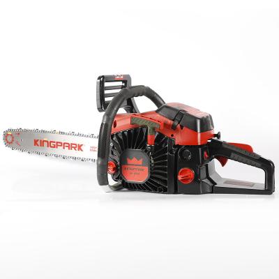 China 2-Stroke Kingpark Brand Wood Cutter Gasoline Chainsaw 58cc Gasoline Chainsaw 22