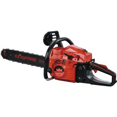 China New Model 2-Stroke Kingpark Gas Wood Cutting Machine 2.7KW 58cc Gasoline Chainsaw for sale