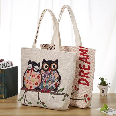 China Portable High Quality Matching Shopping Shopping Solid Color Cotton Canvas Tote Bag for sale