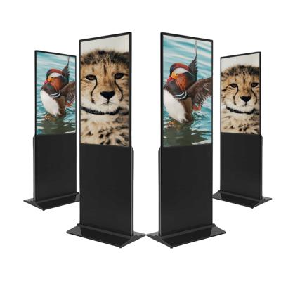 China Indoor Full HD 43 Inch LCD Kiosk 4g Wifi Multi Floor Standing Advertising Player Android Digital Signage for sale